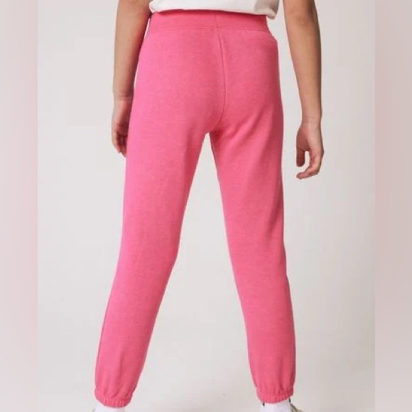 Gap  Girls Pink Logo Joggers Sweatpants Size 8 - Picture 2 of 8